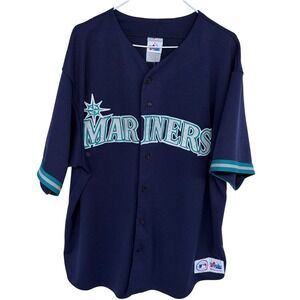 Seattle Mariners Ken Griffey Jr. Baseball Jersey 2XL Majestic Vintage Stitched‎